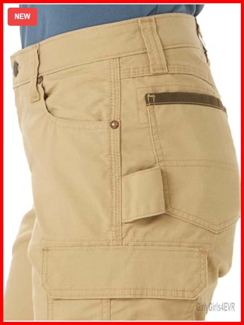 Riggs Workwear Ranger Cargo Pant Mid Rise Straight Leg Stretch Ripstop - Picture 3 of 6